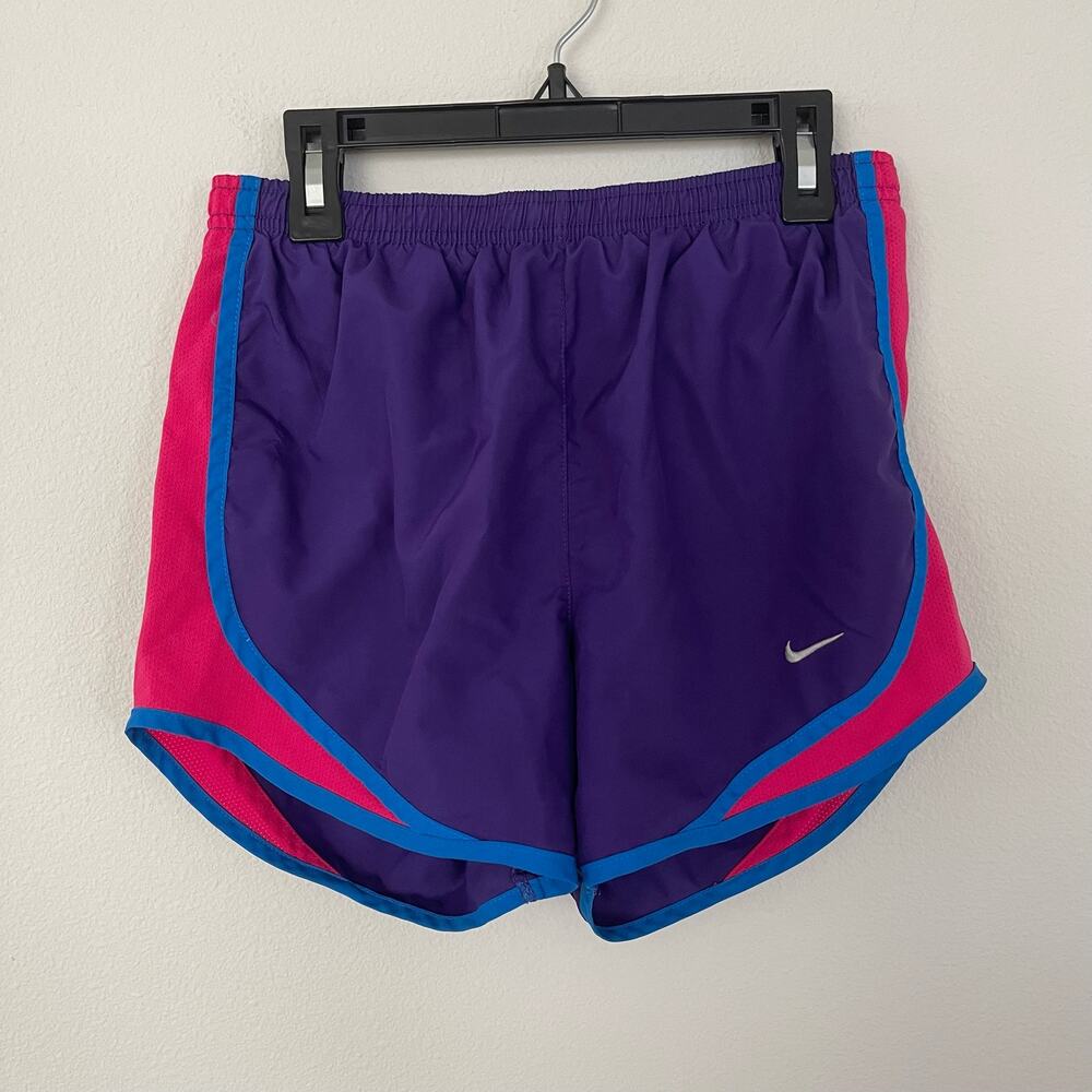 Nike Purple + Pink Tempo Lined Running Shorts (XS)